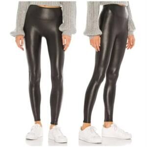 Spanx Faux Leather Leggings in Black